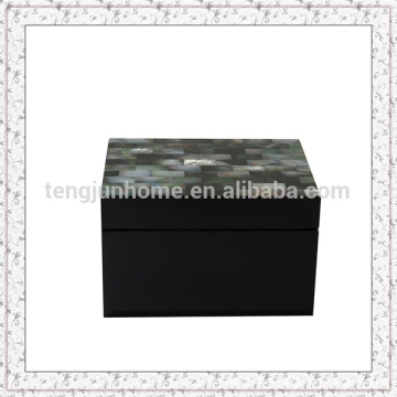 Caja de almacenamiento negra MOP con pintura negra Tamaño más pequeño